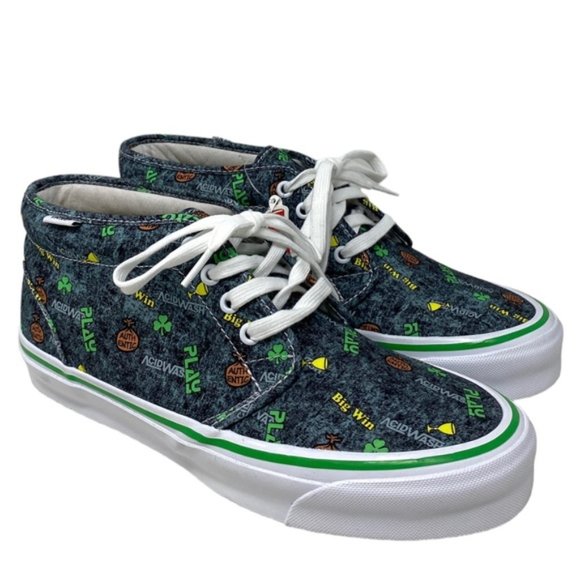 VANS Fergadelic x OG Chukka LX Shoes Men Canvas Acid Wash Sneakers VN0A4U3G0621 - Picture 2 of 8